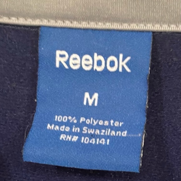 BLIE REEBOK JACKET SIZE MED AND BLUE REEBOK PANTS SIZE LARGE - Picture 5 of 7